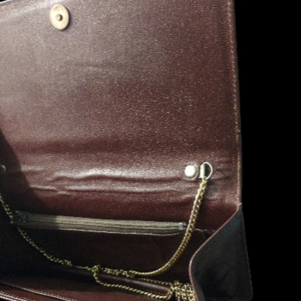 Vintage Rare Wine Gucci Purse W/Chain Strap - Picture 6 of 9